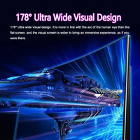 OEM Curved Monitor AIO PC 144Hz Gaming 1080p I5 I7 I9 Dual-Core 16GB DDR4 64G SSD IPS Windows 10 All-in-One Desktop PC