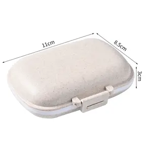 Caixa de comprimidos de bolso portátil 8 compartimentos semanais 7 dias caixa de comprimidos dispensador de remédios recipiente de armazenamento