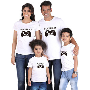 Verão de manga curta filho pai roupas combinando camisas de t para a família - Product Image 1