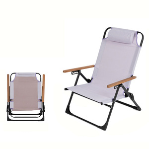 Chaise longue inclinable robuste et réglable, pliable, pour extérieur, plage, <span class=keywords><strong>camping</strong></span>, détente - Product Image 1