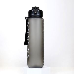 Botella de agua de plástico portátil transparente Bpa Yoga Fitness deportes nuevos artículos logotipo personalizado impreso botella de agua vidrio regalo de negocios - Product Image 3