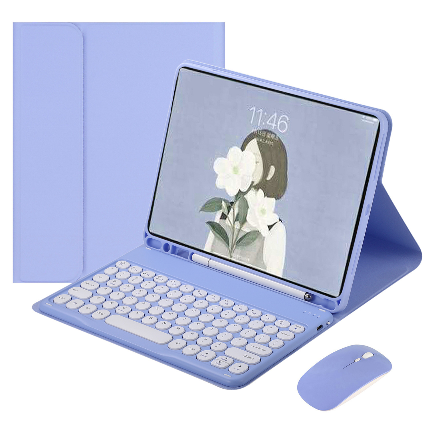 แป้นพิมพ์+เมาส์สีม่วง-ปกติ
