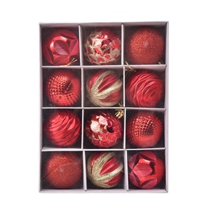 Nouvelle Collection 2023 : 12 Boules et Pendentifs de Noël pour Décoration de Sapin et Fêtes – Accessoires de Décoration de Fêtes - Product Image 1
