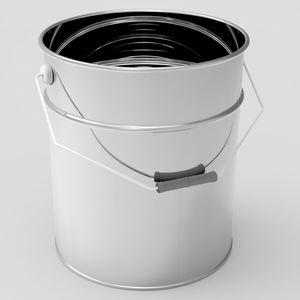 Kontensan Cylinder <b>Tin</b> Can 18 Lt Glucose Syrup <b>Bucket</b> L746 Model Turkey 270 X H320mm - Product Image 2