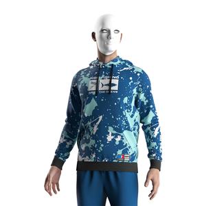 Men's <b>Blue</b> Camo <b>Long</b> <b>Sleeve</b> Jersey Waterproof Fishing Shirt Hoodie with Plus Size Option - Product Image 5