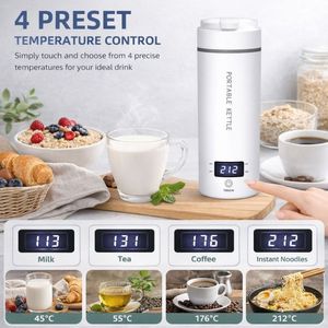 Gobelet intelligent chauffant, gadgets de cuisine, produits tendance 2026, kit voiture, pot métallique rechargeable, Teko Tetera Termica - Product Image 4