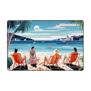 Image personnalisée Ensemble de tapis antidérapants en flanelle de plusieurs tailles Tapis confortable et élégant - Product Image 4
