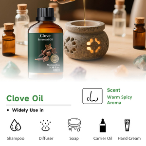 Óleo Essencial de Cravo 100% Natural e Puro OEM Produtos Cosméticos para Cuidado Capilar Velas Aromáticas Óleos Essenciais para Fabricação de Perfume - Product Image 4