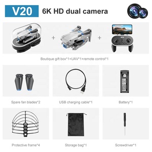 4DRC <span class=keywords><strong>V20</strong></span> <span class=keywords><strong>Drone</strong></span> 6k Profesional HD Cámara dual Fpv <span class=keywords><strong>Drone</strong></span> Altura Mantener Drones Fotografía Rc Helicóptero Plegable Quadcopter Dron - Product Image 6