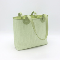 Sac fourre-tout personnalisé en PU, fourni directement par l'usine, surface tissée, grande capacité, pour le shopping, l'usage quotidien et les activités de plein air