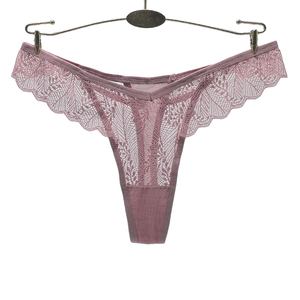 Culotte <span class=keywords><strong>string</strong></span> sexy pour femme, taille basse, en dentelle tricotée, nylon doux, extensible, respirant, <span class=keywords><strong>invisible</strong></span>, confortable, pour usage quotidien - Product Image 3