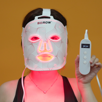 Masque LED à lumière rouge 660 nm et infrarouge proche 850 nm pour le visage