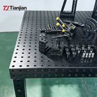 Système de fixation modulaire 3D en acier nitrué de précision D16 avec trous de 16 mm pour table de soudage et poste de travail industriel