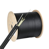 Câble de communication de chute de fibre optique FTTH 1 2 4 6 8 12 G657A G652D autoportant