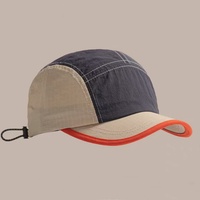 Casquette de camping extérieure respirante à séchage rapide Style d'été Léger Soft-Top Blank 5 Panel Camper Hat