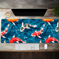 Professionnel XXL grand tapis de souris Sublimation tapis de souris en caoutchouc noir conception personnalisée accessoire de jeu d'ordinateur coloré en Stock