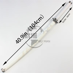 Espada Katana del <span class=keywords><strong>Clan</strong></span> Blanco de Jin Sakai de Ghost of Tsushima, Espada de Cosplay de Samurai sin Afilar y Accesorio Coleccionable del Juego - Product Image 5