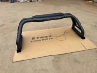 Barre anti-roulis robuste à clipser pour benne de camionnette tout-terrain avec tube rond en acier inoxydable et feu stop LED