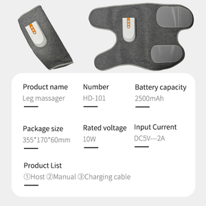 Masajeador de Pantorrillas Inalámbrico con Compresión de Aire, Calor y Circulación, Recargable, Alivio del Dolor de Piernas, Relajación, Recuperación Rápida, Regalo HD-101 Inalámbrico - Product Image 6
