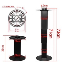 Pied de table pneumatique RV, réglable en hauteur, pour camping-car, véhicule utilitaire