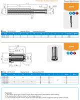 SKD61 48-52HRC ZZ163 Manchon de verrouillage rond SUJ2 58HRC Composants de moule DIN Pièces de moule par injection
