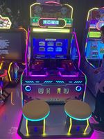 Machine de tir de balles pour enfants à 2 joueurs, jeu d'arcade vidéo à monnayeur avec écran HD, garantie 1 an, en plastique pour intérieur