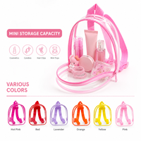 Sac à dos transparent en PVC pour enfants, mini, avec fermeture éclair supérieure arrondie, sangle réglable, style Kawaii, couleur bonbon, cadeau personnalisé, vente en gros