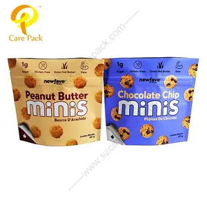 Custom Logo Resealable Zip Lock Puffs Chips Brownies Snacks Food Chocolate Treats Smell Proof Edible Packaging Mylar Bags Candy