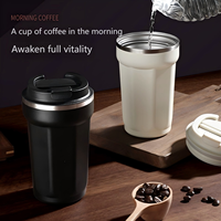 Nouvelle bouteille isotherme portable pour voiture en acier inoxydable 304 de quatrième génération (380 ml/510 ml)