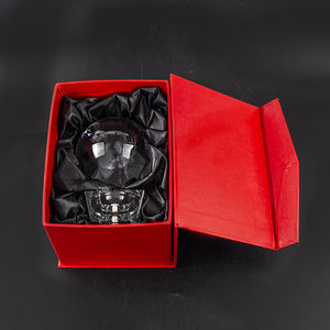 Boule de cristal en verre transparent K9 de 80 mm sur mesure en gros avec logo gravé au laser 3D, support lumineux LED, artisanat en cristal - Product Image 4