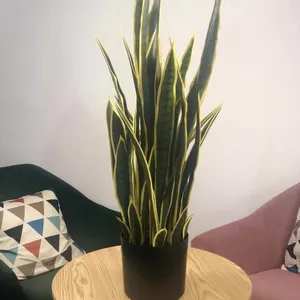 热销家庭户外办公室桌子装饰40-100厘米高人造山塞威树塑料人造蛇植物盆栽