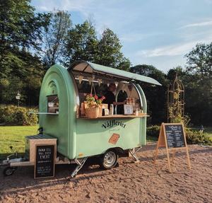 मोबाइल मिनी फूड ट्रेलर शावरमा हॉट कुत्तों के साथ पूर्ण रसोई उपकरण स्ट्रीट स्नैक पिज्जा कियोस्क - Product Image 3