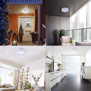 <b>LED</b> Ceiling <b>Light</b> with <b>Motion</b> <b>Sensor</b> | Modern Battery Operated Indoor Ceiling Lamp for Living Room and Home Office - Product Image 5