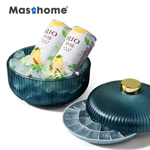 Masthome Hot Selling Silicone Ice Tube Tray With Ice Storage Box Container Ice Molds