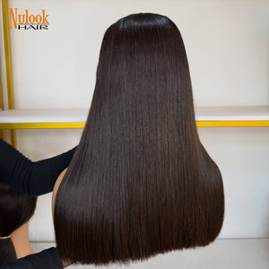 Perruque frontale en dentelle suisse HD 13x4 13x6 double densité, cheveux humains brésiliens vierges bruts alignés sur les cuticules, vente en gros - Product Image 1