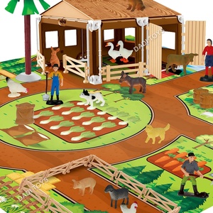 Juego de Simulación de Granja con Animales, Juguete Educativo de Plástico con Valla y Accesorios para Niños - Product Image 2
