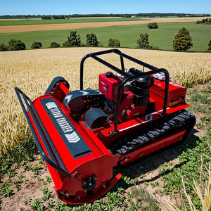 送料無料CE EPAディーゼルエンジン全地形草切断機ゴムリモコンロボットフレイル芝刈り機 - Product Image 3