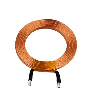 Self-adhesive hollow coil flat motor coil