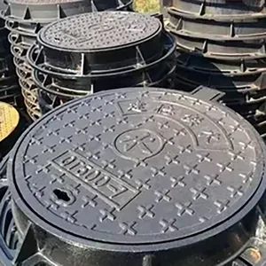 Couvercle de manhole en fonte ductile de haute qualité, carré ou rond, pour drainage, à bas <span class=keywords><strong>prix</strong></span>, fourni directement par l'usine pour le marché d'Asie du Sud-Est - Product Image 1
