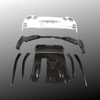 Pare-chocs arrière style TS en fibre de carbone semi-complète avec diffuseur arrière pour Nissan GTR R35