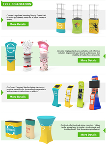 Espositore pieghevole in alluminio expo all'ingrosso promozionale in tessuto di tensione espositore <span class=keywords><strong>da</strong></span> tavolo portatile <span class=keywords><strong>da</strong></span> banco - Product Image 4