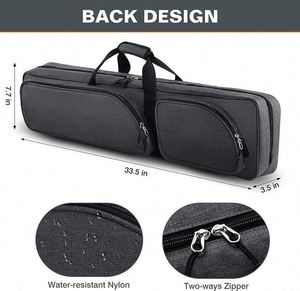 Estuche de transporte profesional BUG BSCI de fábrica, impermeable, de tela Oxford, ajustable, de doble hombro, con cremallera, para tacos de billar y snooker. - Product Image 3