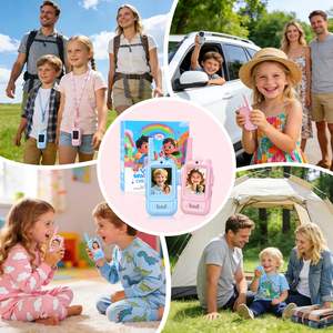 Walkie Talkies Mini Personalizados Más Vendidos para Niños con Certificación CE FCC Rohs, Paquete de 2, Recargables, Juguetes para Niños y Niñas de 3 a 8 Años, Artículos de Regalo - Product Image 6