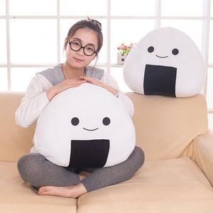 Suave bola de arroz Sushi japonés almohada de felpa cojín Bola de masa hervida muñeco de peluche lindo Sushi juguetes de peluche - Product Image 4