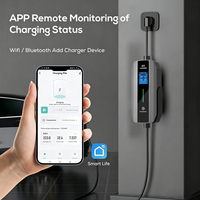 Chargeur EV portable 3,5 kW Type 2 16A avec écran LCD intelligent, courant réglable, prise Schuko, prêt à être expédié, pour la maison et l'usine, EVSE 2026