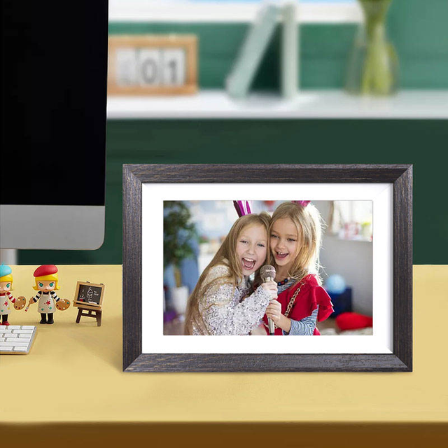WF21A-8 Smart Digital Photo Frame WiFi Remote Content Update Digital Display for Office Lobby Meeting Room Decoration