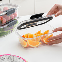 Boîte de préparation des repas en plastique sans BPA avec couvercles, contenants à lunch empilables et résistants au congélateur, accessoires de cuisine étanches, contenants alimentaires