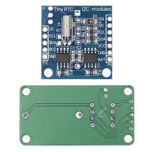 CR2032 DS1302 I2C RTC DS1307 AT24C32โมดูลนาฬิกาแบบเรียลไทม์สำหรับ AVR ARM PIC ไม่มี F898แบตเตอรี่ - Product Image 1