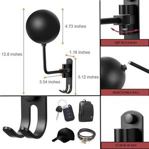 Support <span class=keywords><strong>de</strong></span> casque <span class=keywords><strong>de</strong></span> <span class=keywords><strong>moto</strong></span> Rotation Support <span class=keywords><strong>de</strong></span> casque <span class=keywords><strong>de</strong></span> vélo Support mural pour casque et cintre - Product Image 4