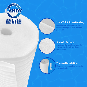 Isolation thermique en <span class=keywords><strong>mousse</strong></span> de polyéthylène Landy pour <span class=keywords><strong>piscine</strong></span>, réduit la perte de chaleur, durable, légère, pour piscines au sol et en métal - Product Image 3